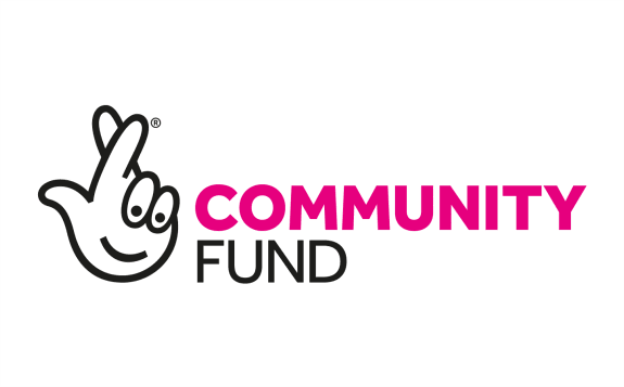 National Lottery community fund logo.