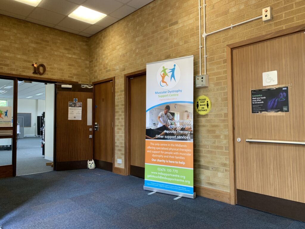 The entrance hall to MD Support Centre's Coventry clinic